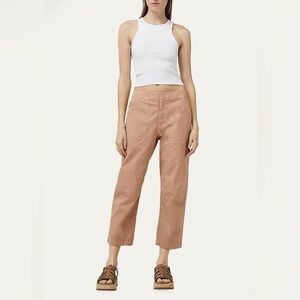Rag & Bone Khaki Leyton Workwear Cotton Pants Pink Size 2